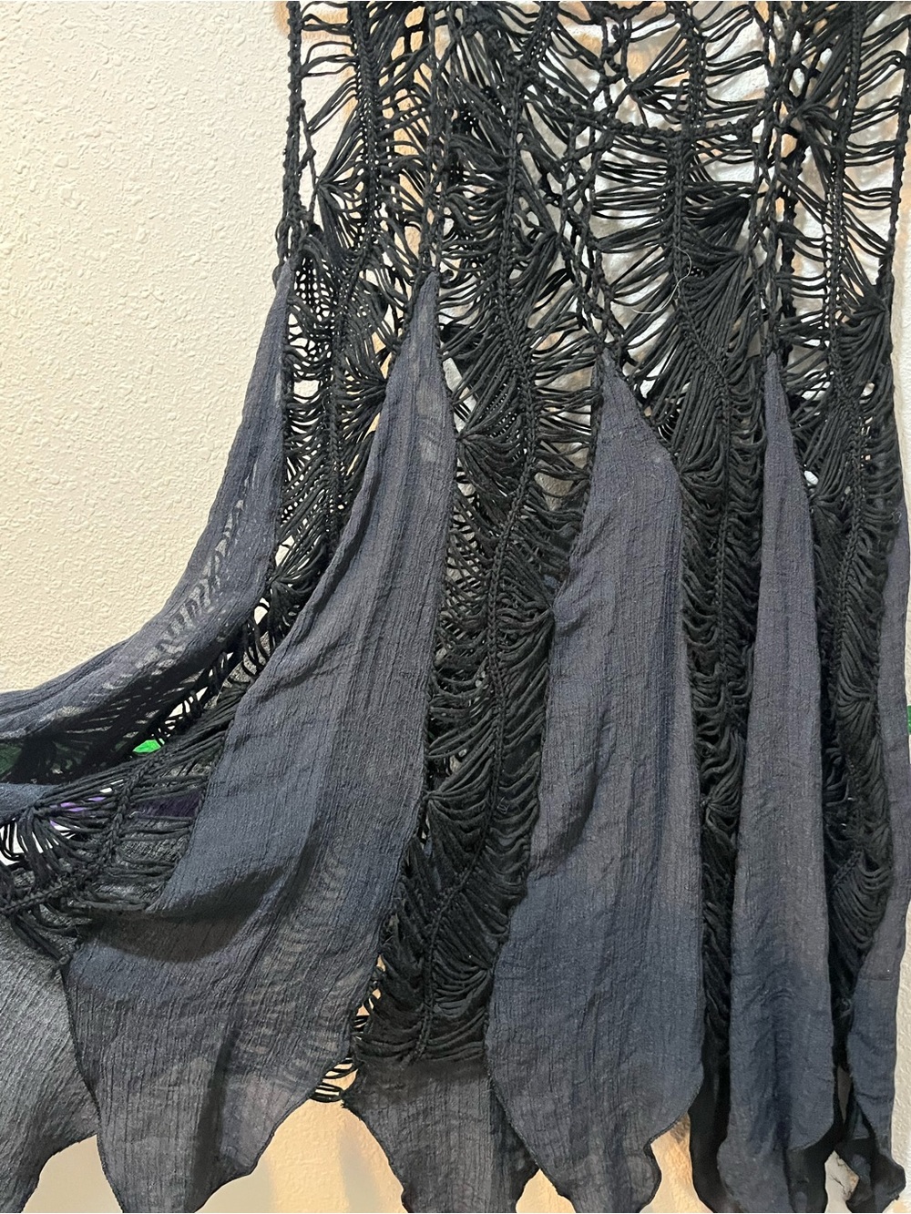 Black Crochet fairy core tank top - Picture 2 of 4
